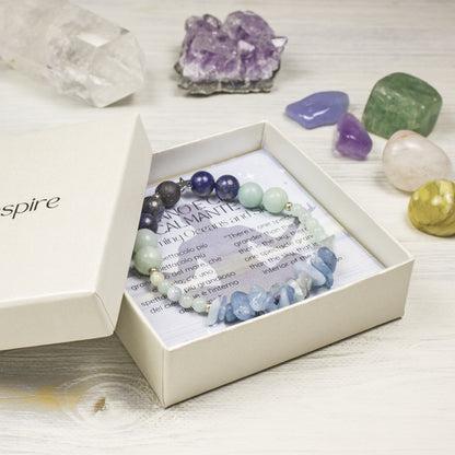 Calming Spiritual Bracelet Inspired by the Oceans and Sky
