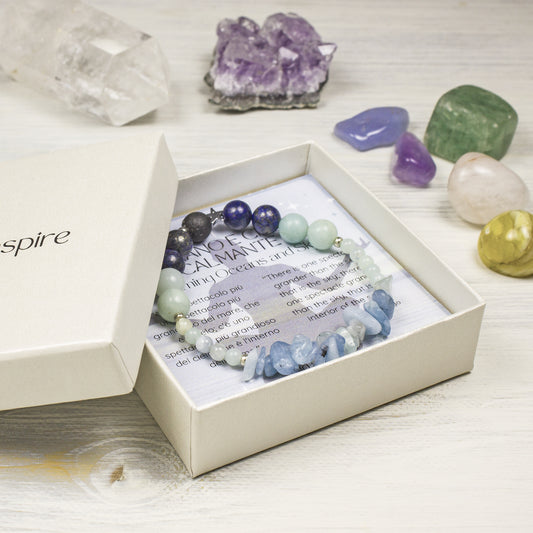 Calming Spiritual Bracelet Inspired by the Oceans and Sky