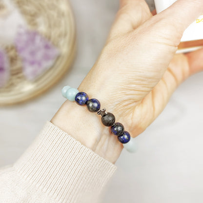 Calming Spiritual Bracelet Inspired by the Oceans and Sky