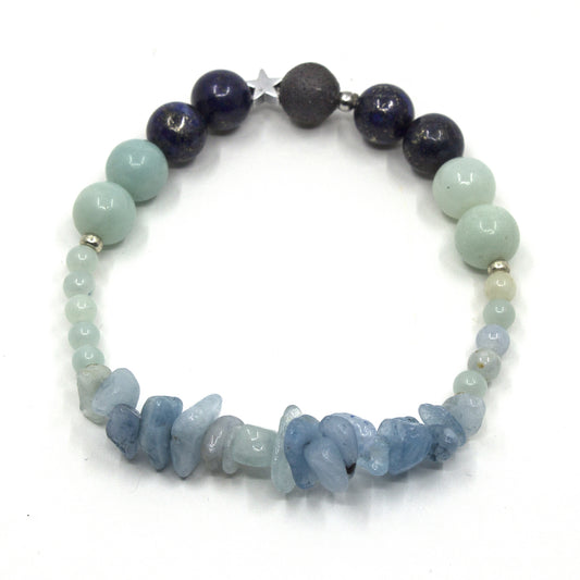 Calming Spiritual Bracelet Inspired by the Oceans and Sky