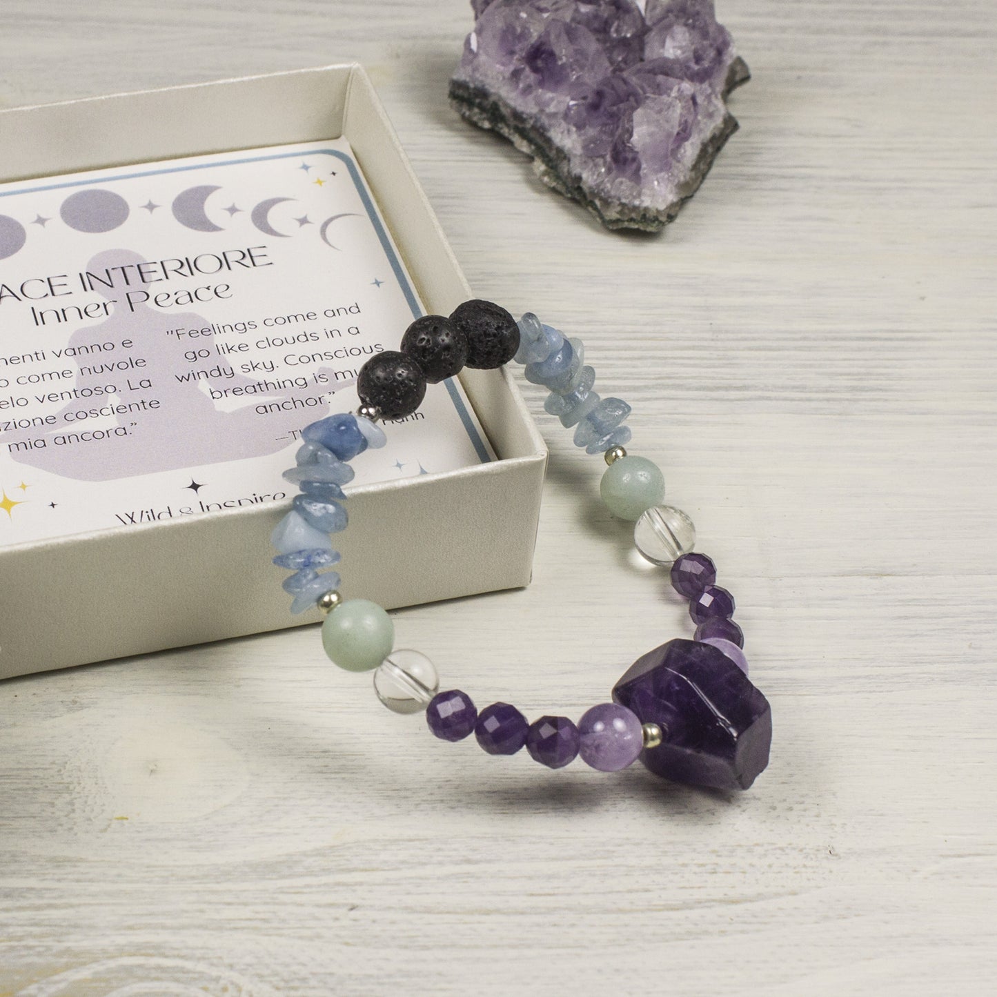 Gemstone Diffuser Bracelet for Inner Peace
