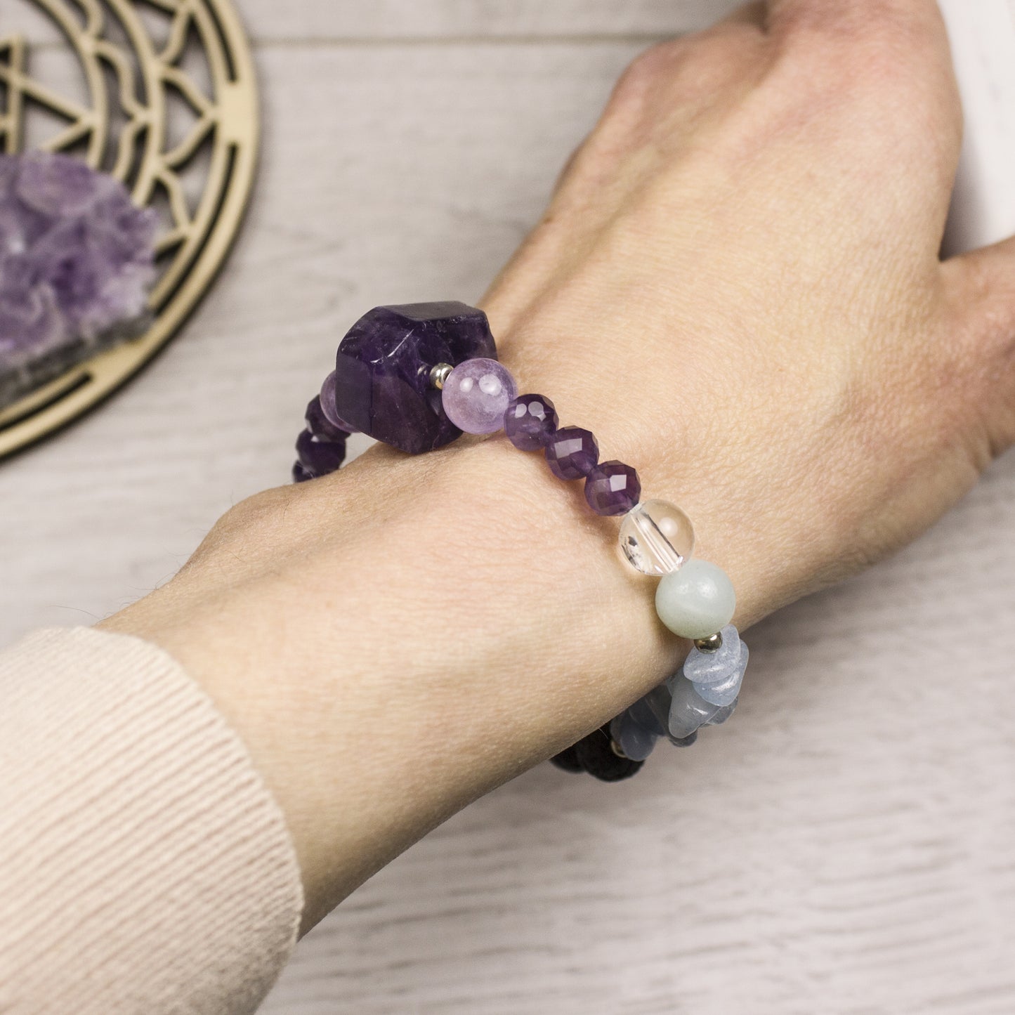 Gemstone Diffuser Bracelet for Inner Peace
