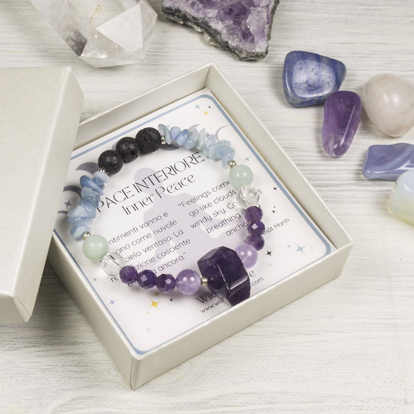 Gemstone Diffuser Bracelet for Inner Peace